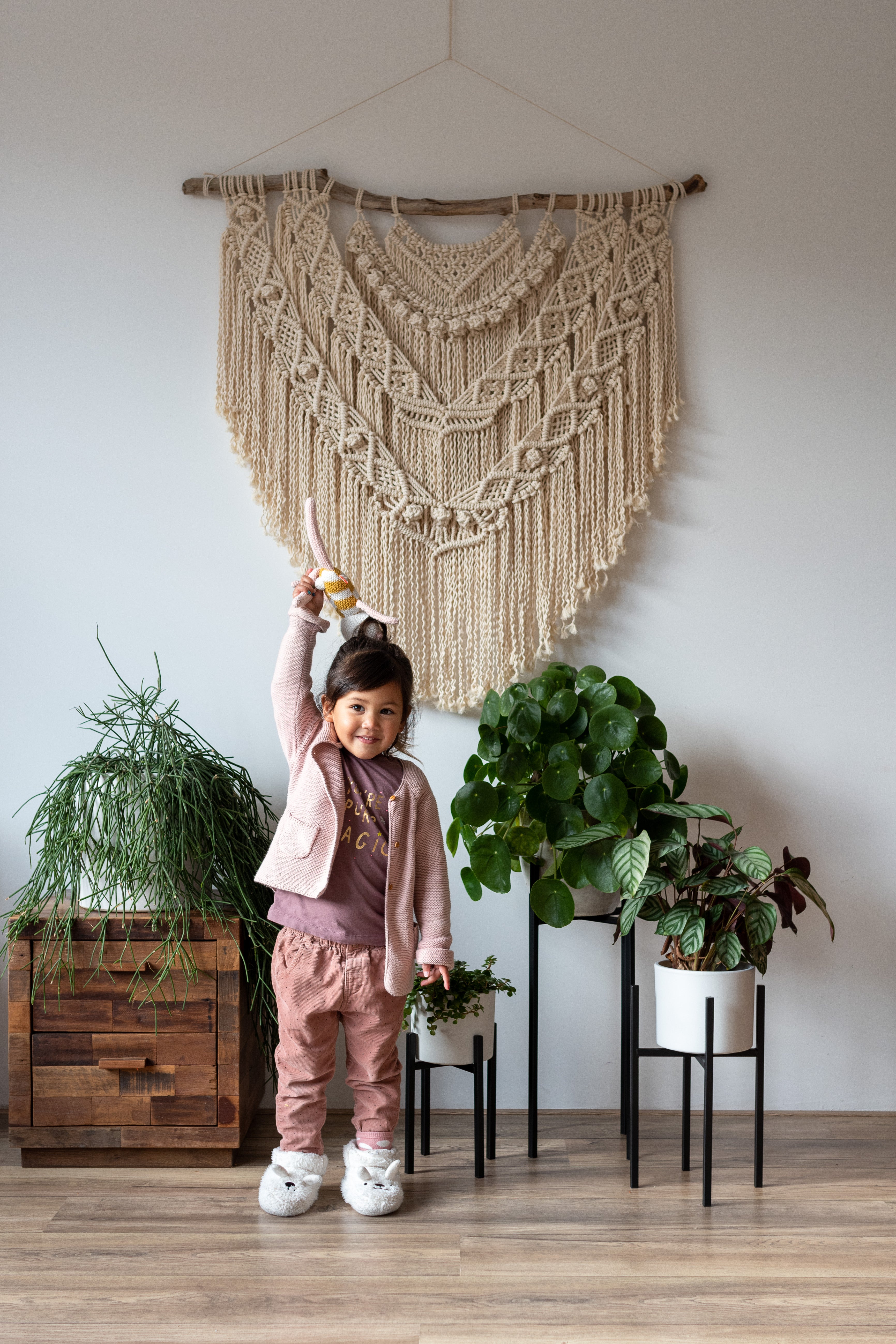 Macrame Plant hanger 'Set of 3' DIY KIT - MangoAndMore