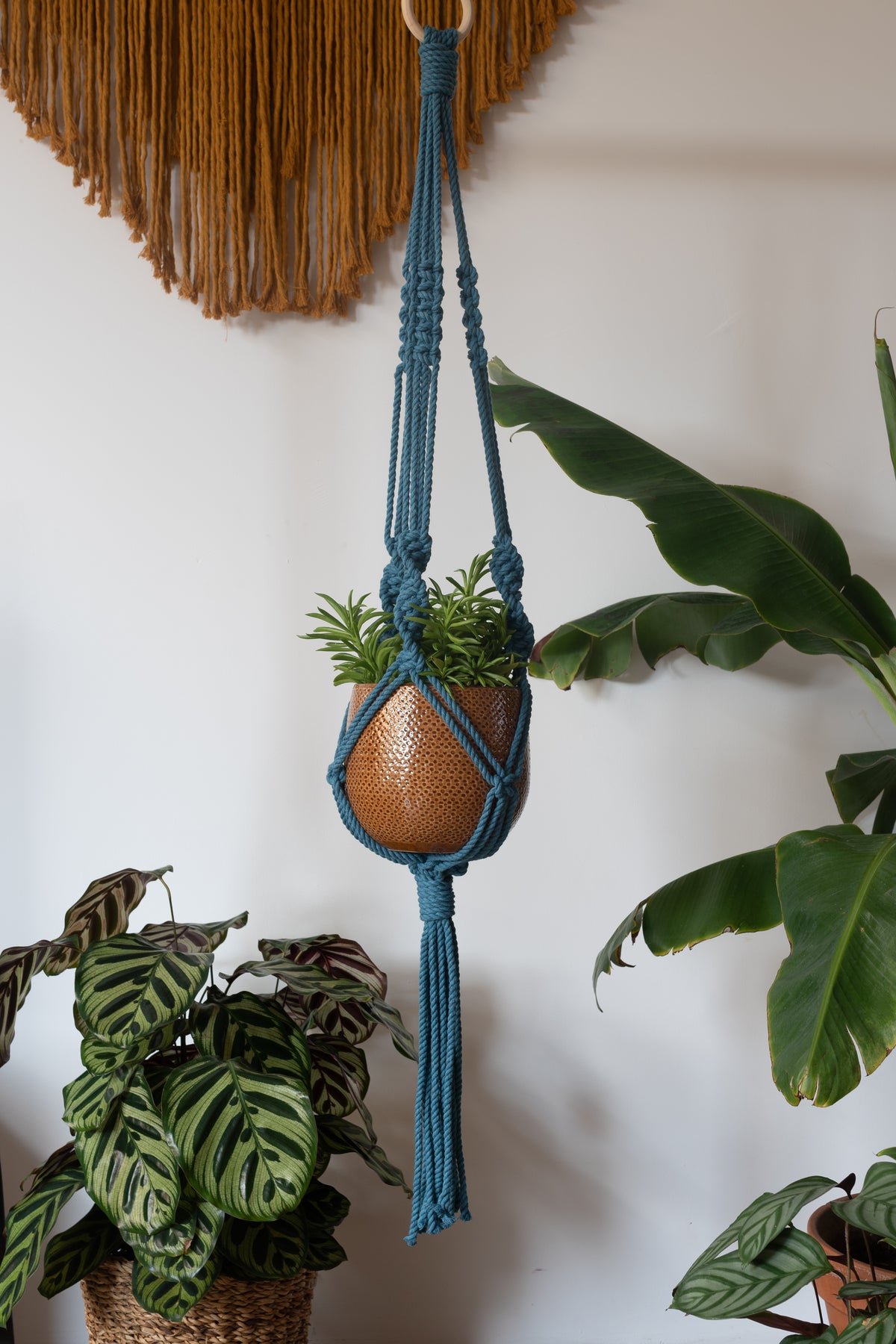 Knotted Macrame Plant Hanger - 40&quot; (100cm) in Length by