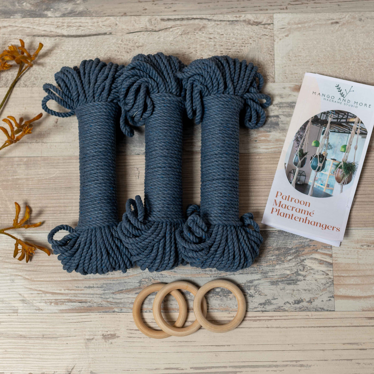 Macrame Plant hanger &#39;Set of 3&#39; DIY KIT