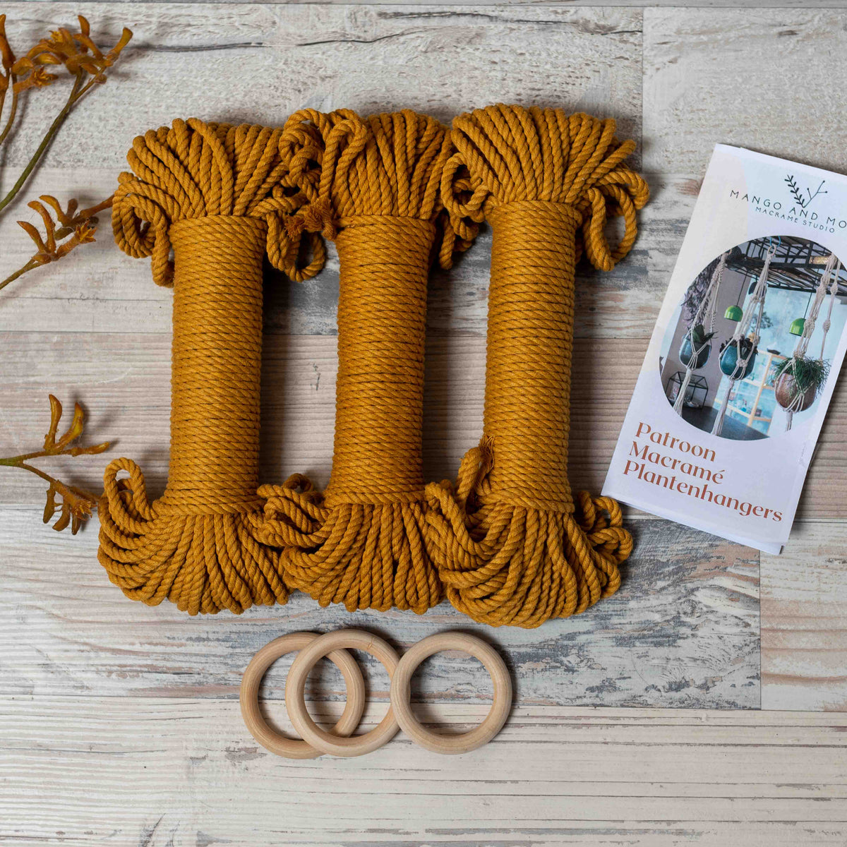 Macrame Plant hanger &#39;Set of 3&#39; DIY KIT