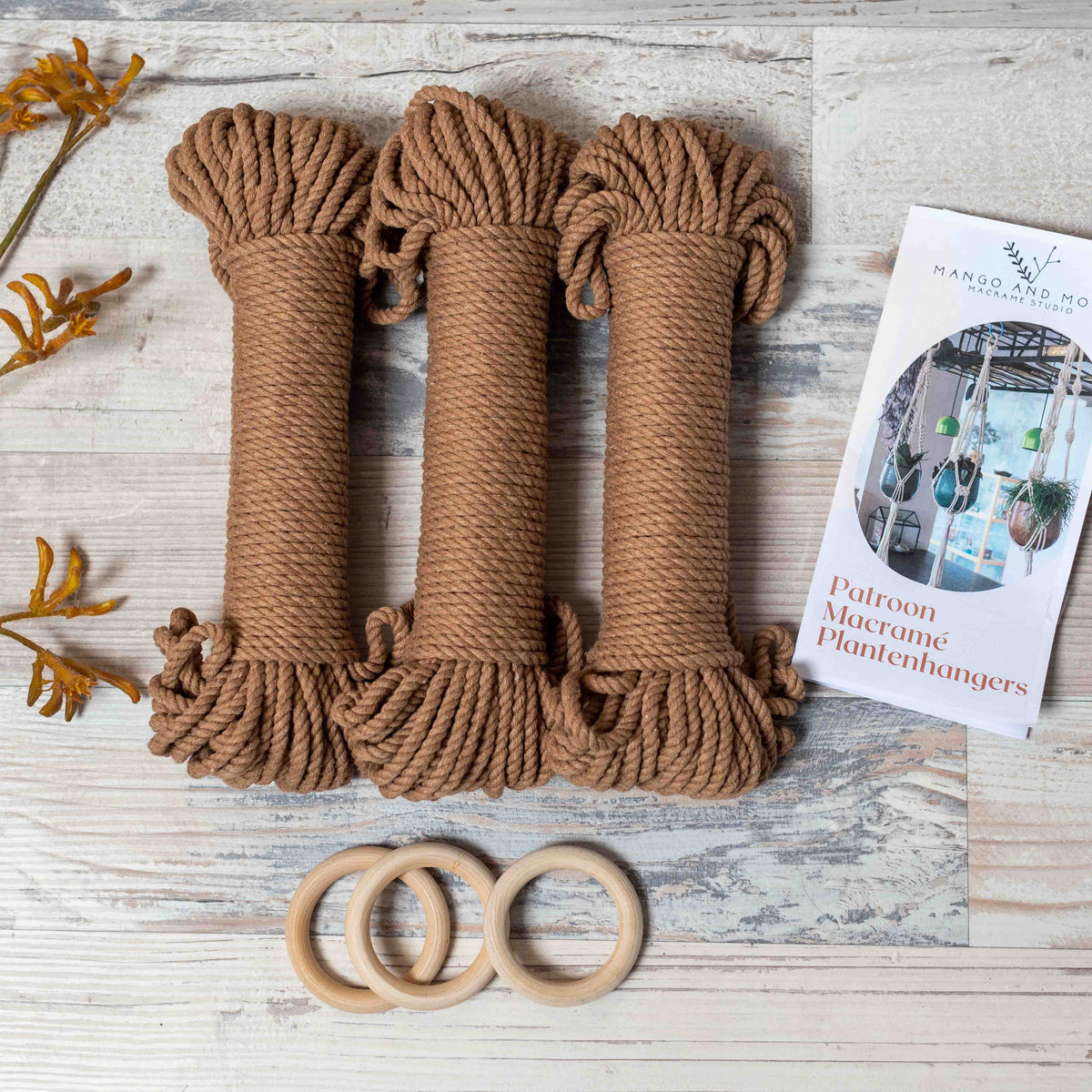 Macrame Plant hanger &#39;Set of 3&#39; DIY KIT