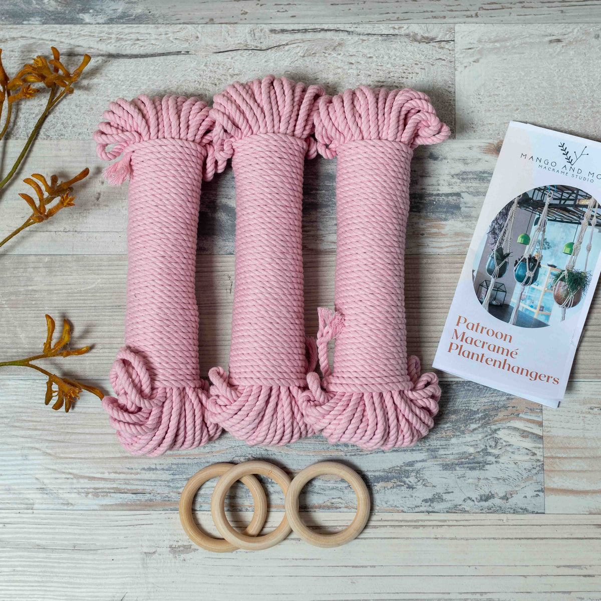 Macrame Plant hanger &#39;Set of 3&#39; DIY KIT