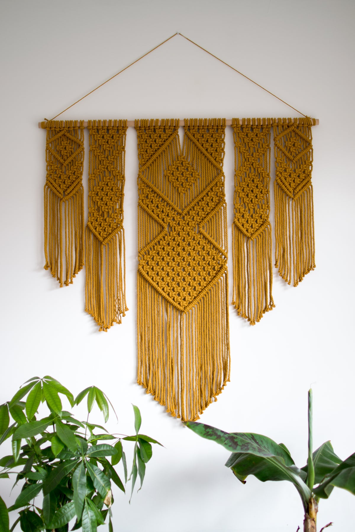 Macrame wall hanging 40&quot; x 40&quot;