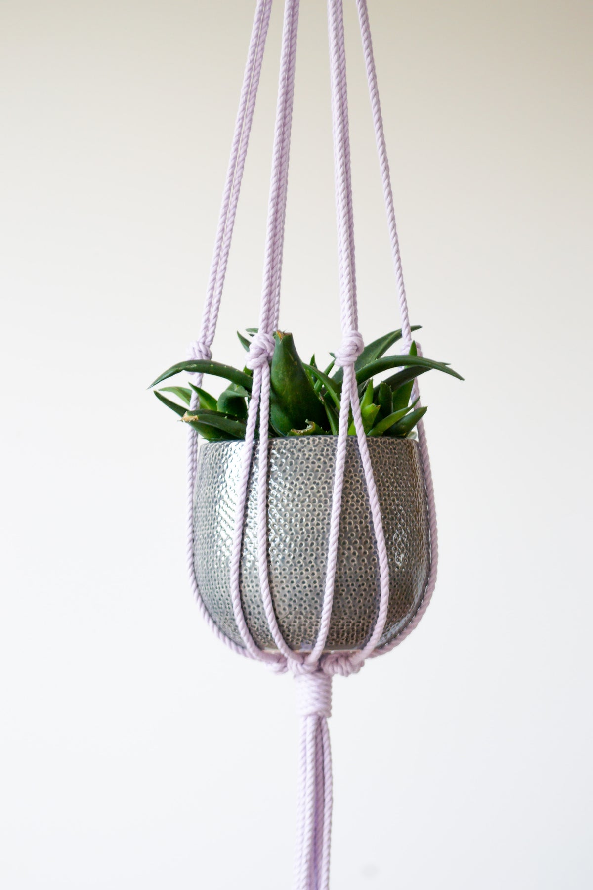 Minimalist Macrame Plant Hanger 40&quot; (100cm) long