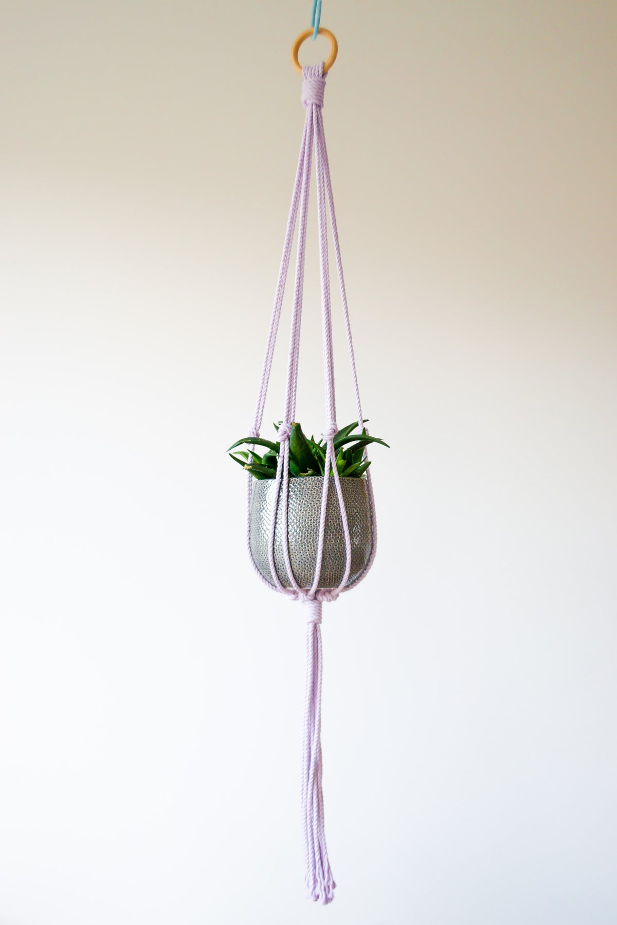 Minimalist Macrame Plant Hanger 40&quot; (100cm) long